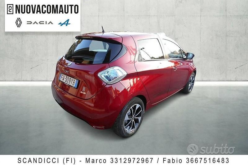 Usata Renault Zoe Intens 80 kW (109 CV) 2019 Rosso Utilitaria