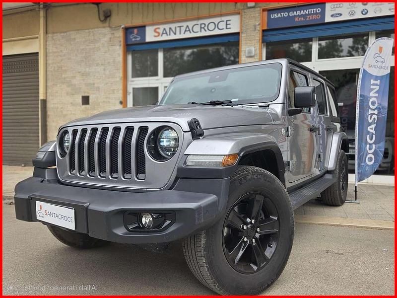 Grigio Usata 2020 Jeep Wrangler Unlimited Sahara SUV | 34.800 € (Super prezzo) - Immagine 1/4