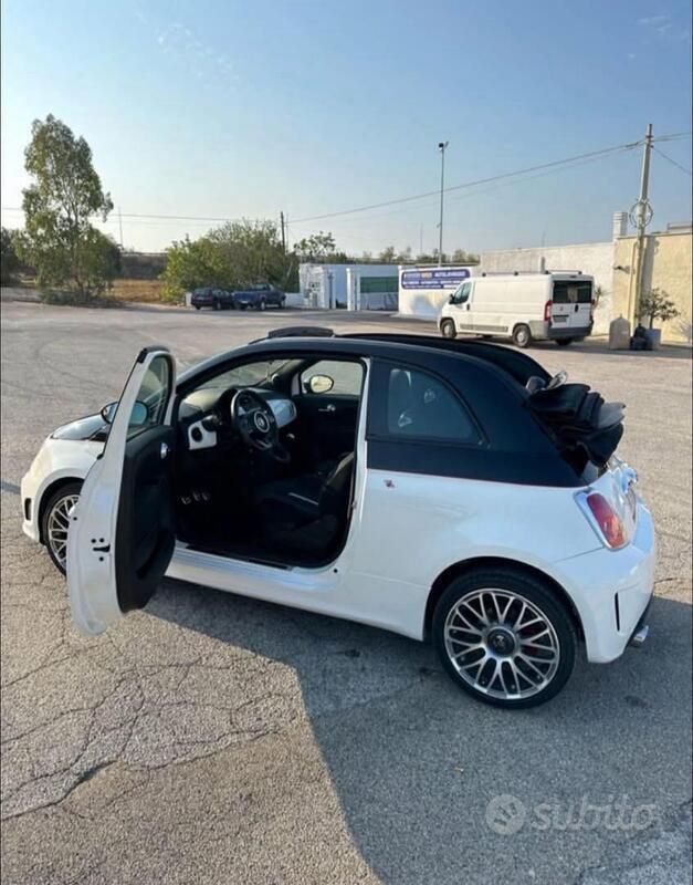 Bianco Usata 2014 Abarth 500C Cabrio | 12.000 € - Immagine 1/4