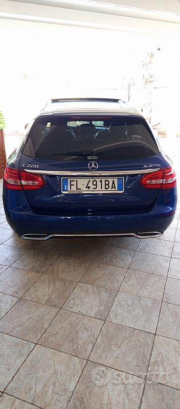 Usata Mercedes C220 170 CV (125 kW) 2015 Blu Station wagon