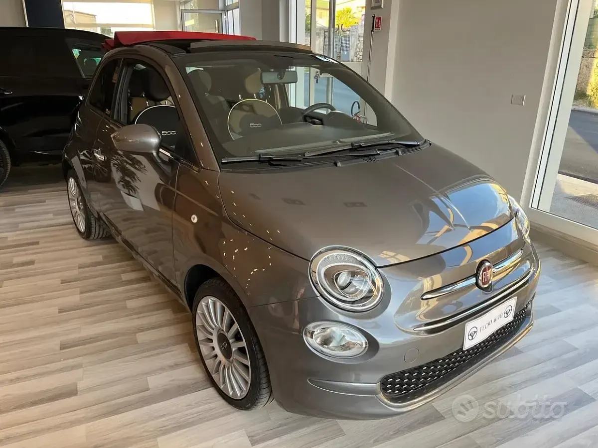 Usata Fiat 500C Lounge 69 CV (50 kW) 2020 Grigio Cabrio