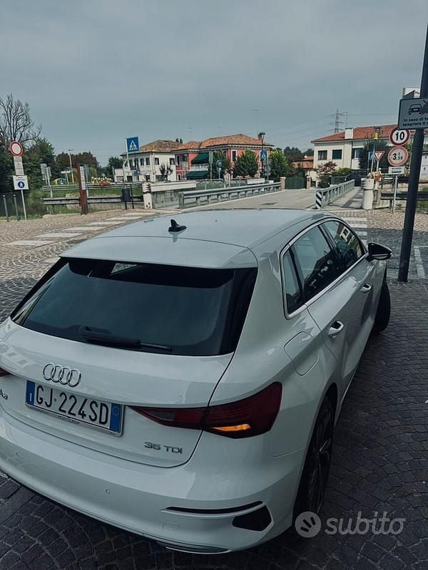 Usata Audi A3 Advanced 150 CV (110 kW) 2022 Bianco Berlina