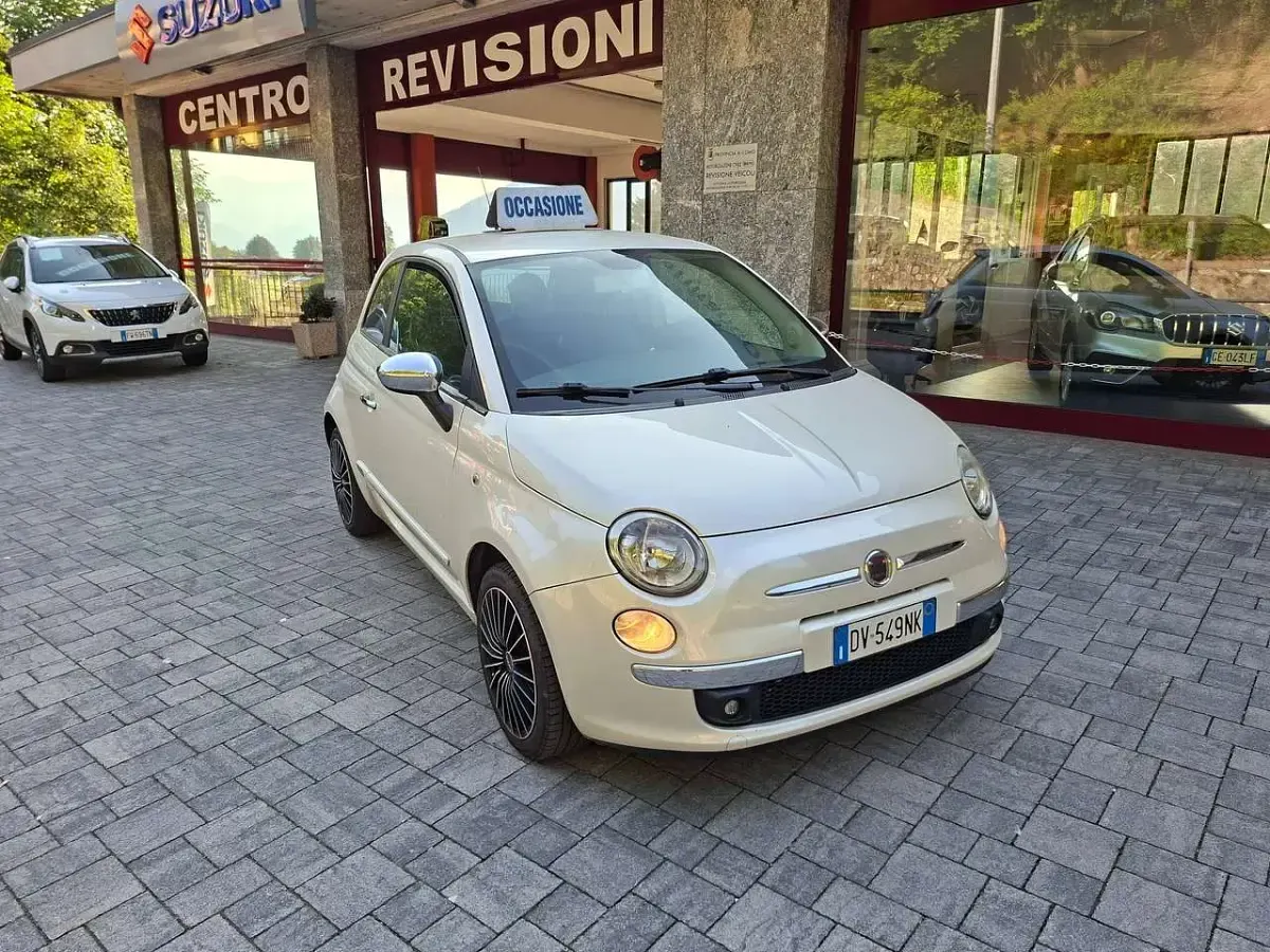 Usata Fiat 500 75 CV (55 kW) 2009 Bianco perlato Cabrio