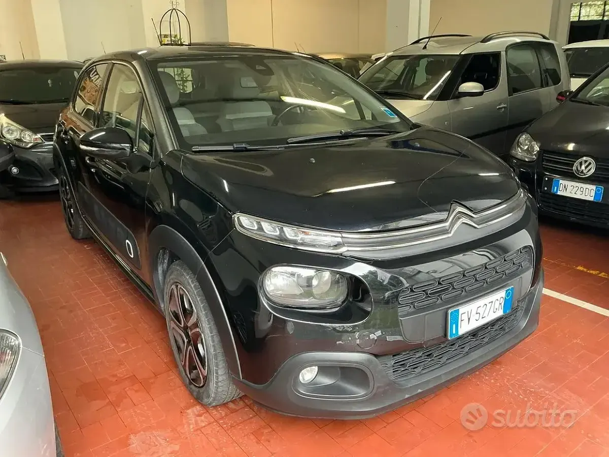Usata Citroën C3 PureTech 82 CV (60 kW) 2019 Nero Utilitaria