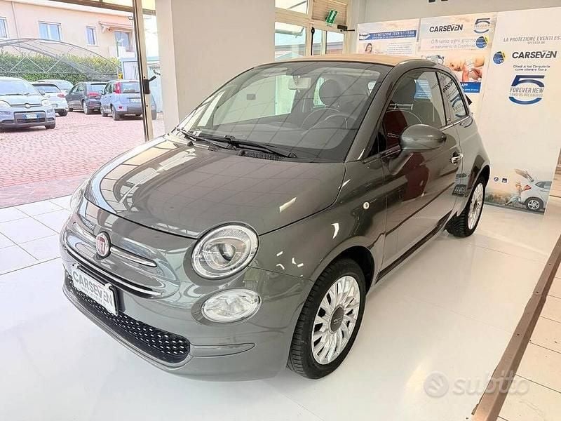 Usata Fiat 500C Lounge 69 CV (50 kW) 2019 Grigio Cabrio