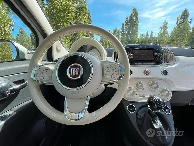 Usata Fiat 500 Lounge 69 CV (50 kW) 2017 Bianco Utilitaria