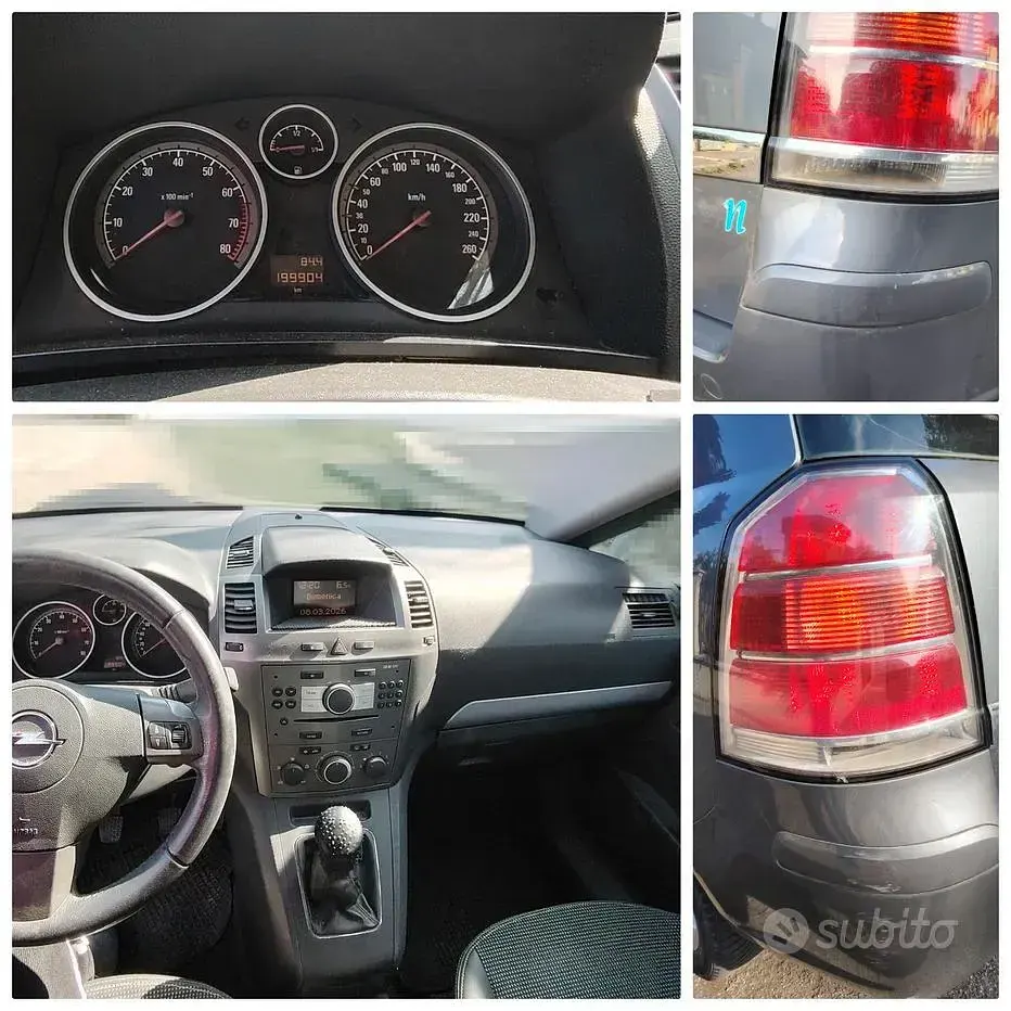 Usata Opel Zafira 94 CV (69 kW) 2006 Grigio Monovolume