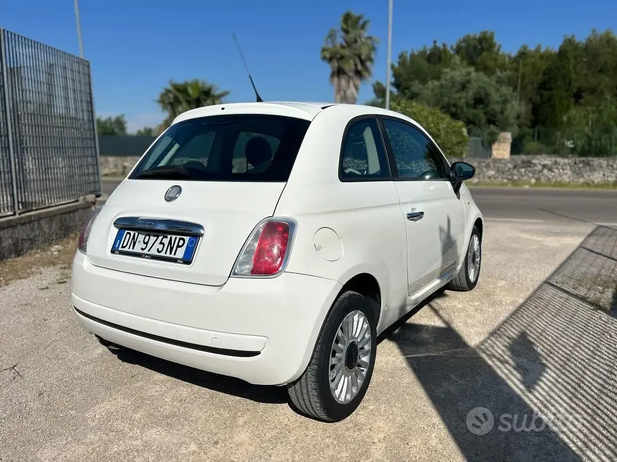 Usata Fiat 500 75 CV (55 kW) 2008 Bianco Berlina