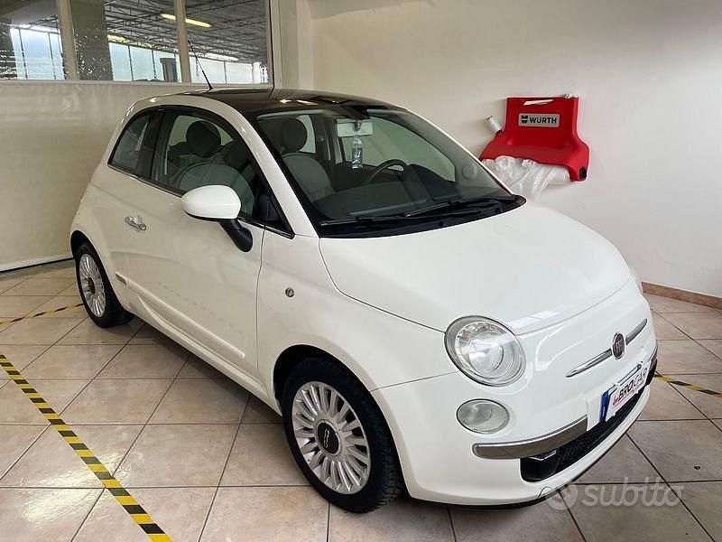 Occasion Fiat 500 Lounge 69 ch (50 kW) 2009 Blanc Cabriolet