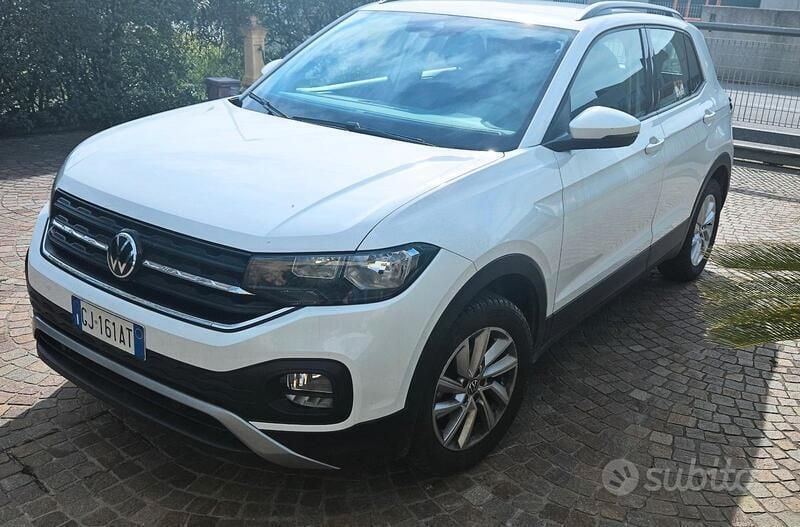 Bianco Usata 2022 VW T-Cross Life SUV | 19.200 € (Buon prezzo) - Immagine 1/4