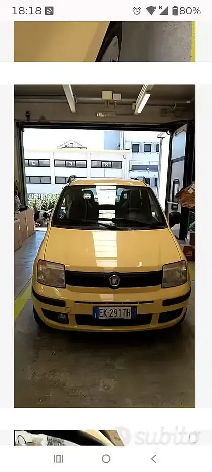 Usata Fiat Panda 77 CV (56 kW) 2012 Giallo Utilitaria
