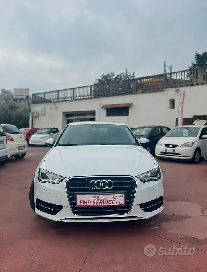 Usata Audi A3 Ambition 110 CV (80 kW) 2015 Bianco Berlina
