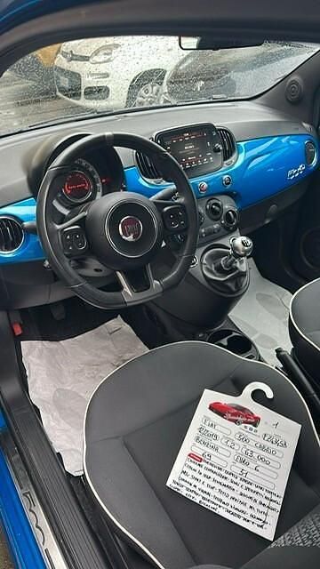 Usata Fiat 500C 69 CV (50 kW) 2019 Blu Cabrio