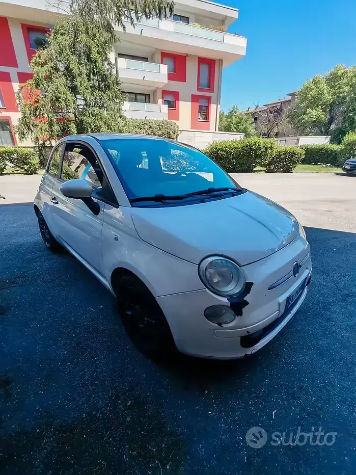 Usata Fiat 500 85 CV (62 kW) 2011 Bianco Berlina