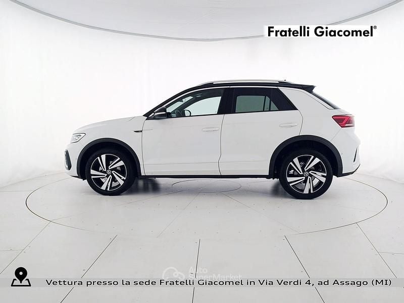 Usata VW T-Roc R-line Plus 116 CV (85 kW) 2025 Pure white nero SUV