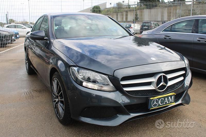 Usata Mercedes C180 Business 116 CV (85 kW) 2016 Grigio Berlina