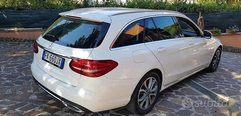 Usata Mercedes C220 170 CV (125 kW) 2017 Bianco Station wagon