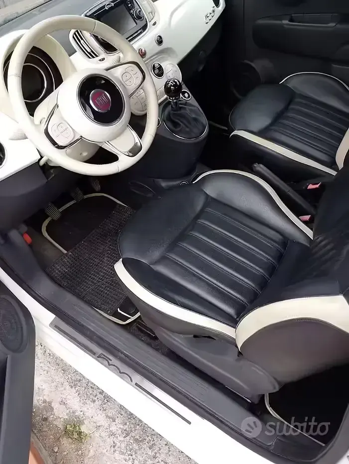 Begagnad Fiat 500 69 HK (50 kW) 2015 Vit Cab