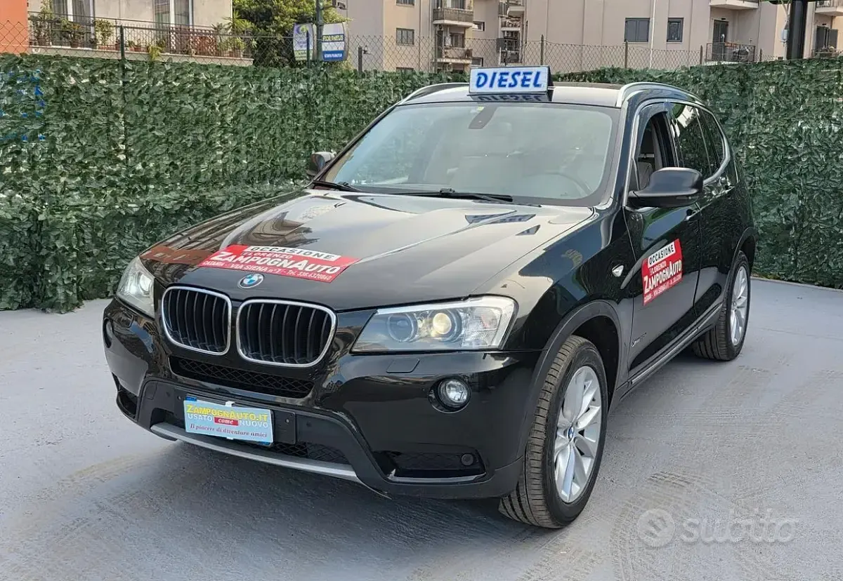 Usata BMW X3 184 CV (135 kW) 2012 Nero SUV