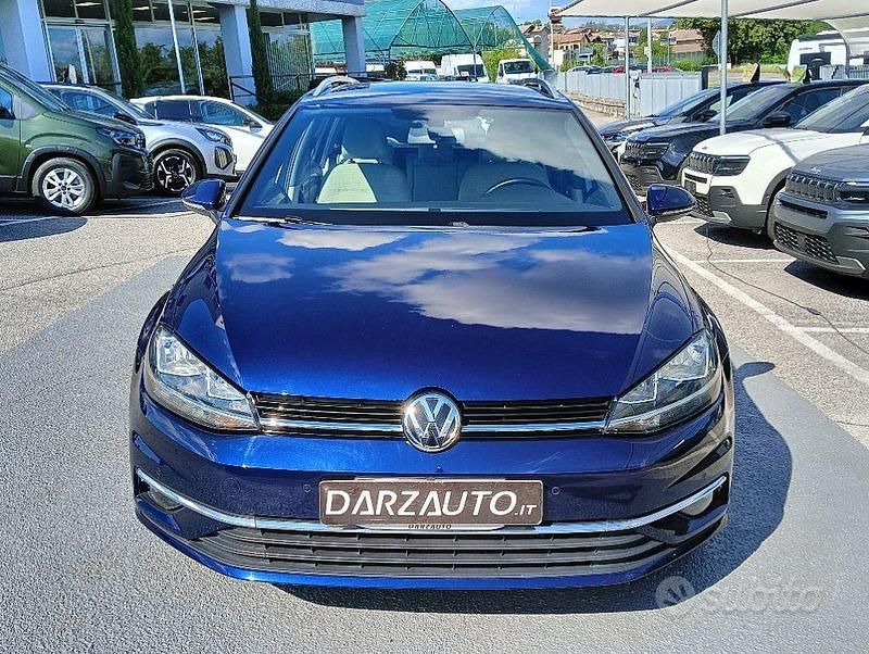 Usata VW Golf VII Business 116 CV (85 kW) 2018 Blu metallizzato Station wagon