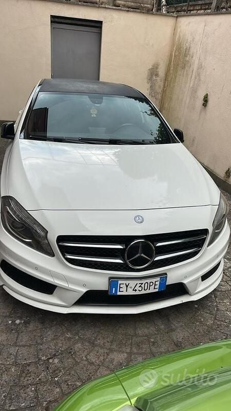 Usata Mercedes A180 109 CV (80 kW) 2015 Bianco Berlina