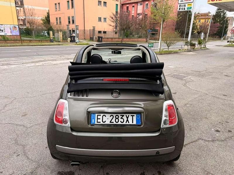 Usata Fiat 500C 95 CV (69 kW) 2010 Verde Cabrio