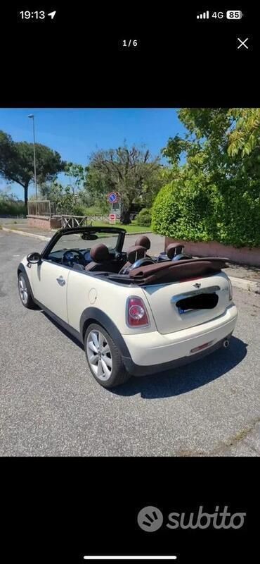 Usata Mini Cooper D Cabriolet 116 CV (85 kW) 2012 Bianco Cabrio