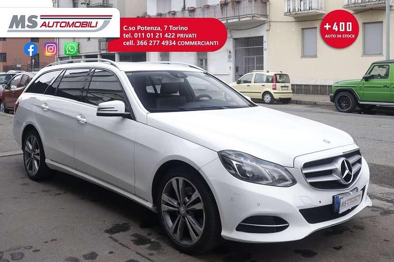 Bianco Usata 2015 Mercedes E250 Station wagon | 10.900 € (Buon prezzo) - Immagine 1/4
