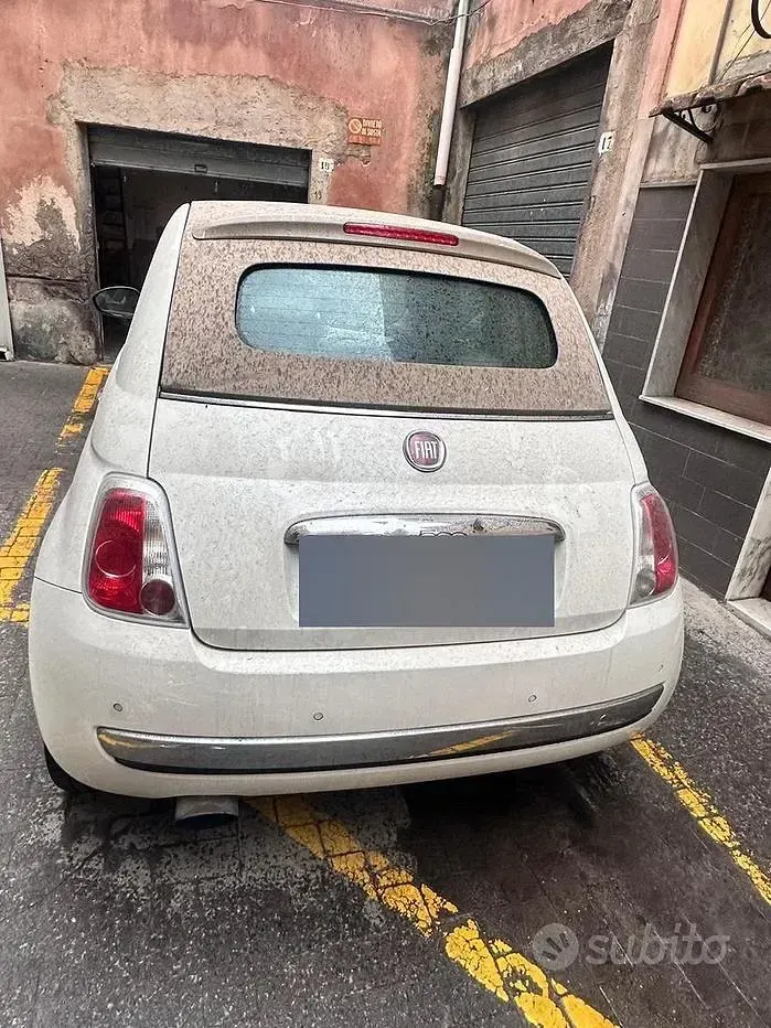 Usata Fiat 500 75 CV (55 kW) 2018 Bianco Cabrio