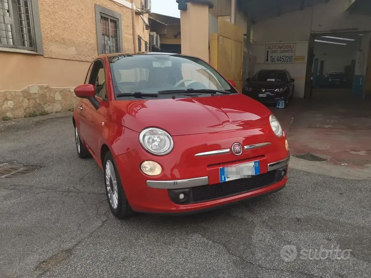 Usata Fiat 500 Lounge 69 CV (50 kW) 2012 Rosso Berlina