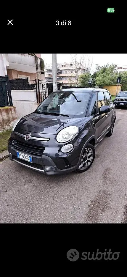 Usata Fiat 500L Trekking 95 CV (69 kW) 2015 Grigio Monovolume