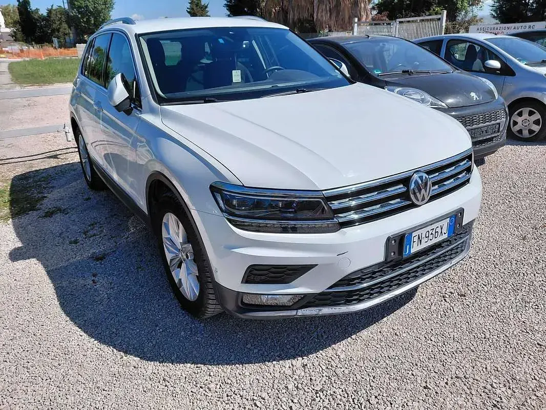 Usata VW Tiguan Style 150 CV (110 kW) 2018 Bianco SUV