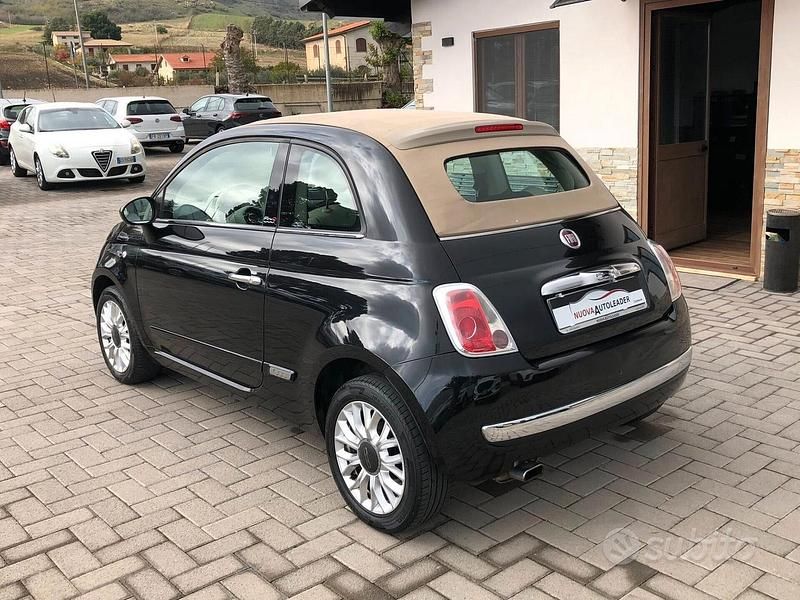 Usata Fiat 500C Lounge 95 CV (69 kW) 2015 Nero Cabrio