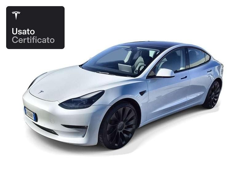 Usata Tesla Model 3 Performance 377 kW (513 CV) 2021 Pearl white multicoat Berlina