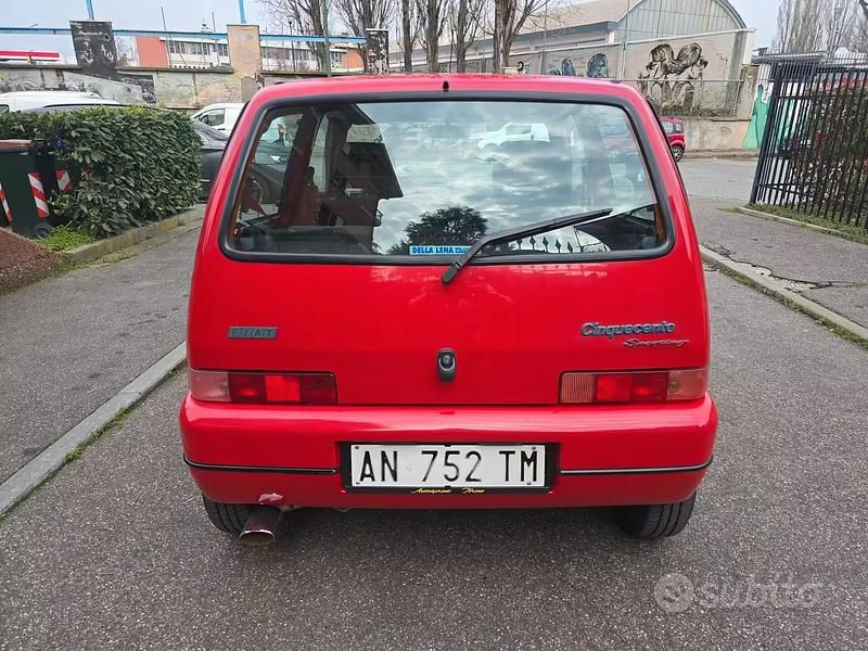 Usata Fiat Cinquecento 54 CV (39 kW) 1997 Rosso Utilitaria