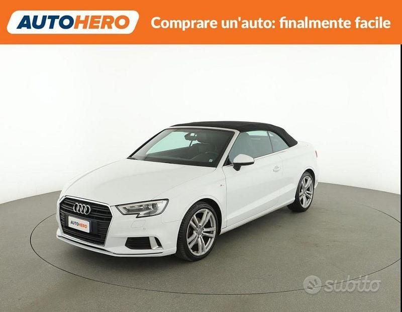 Usata Audi A3 Cabriolet Sport 150 CV (110 kW) 2017 Bianco Cabrio