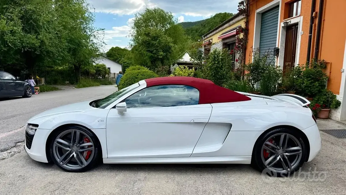 Usata Audi R8 Spyder 525 CV (386 kW) 2012 Bianco Cabrio