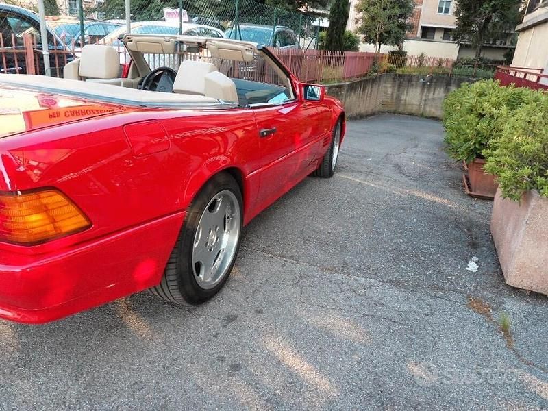 Usata Mercedes SL500 320 CV (235 kW) 1993 Rosso Cabrio