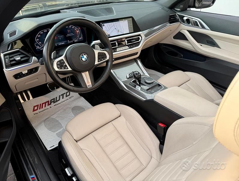 Usata BMW M440 M Sport 374 CV (275 kW) 2021 Nero Cabrio