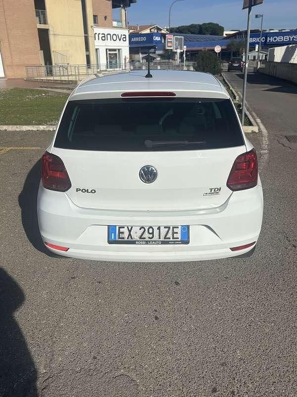 Usata VW Polo 75 CV (55 kW) 2015 Bianco Berlina