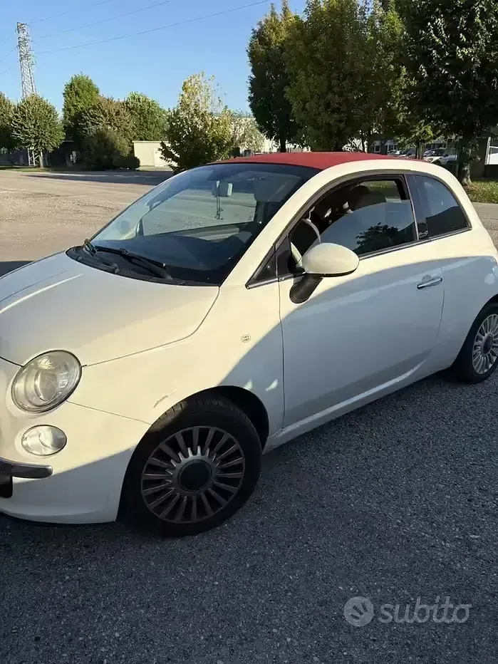 Usata Fiat 500C 69 CV (50 kW) 2013 Bianco Cabrio