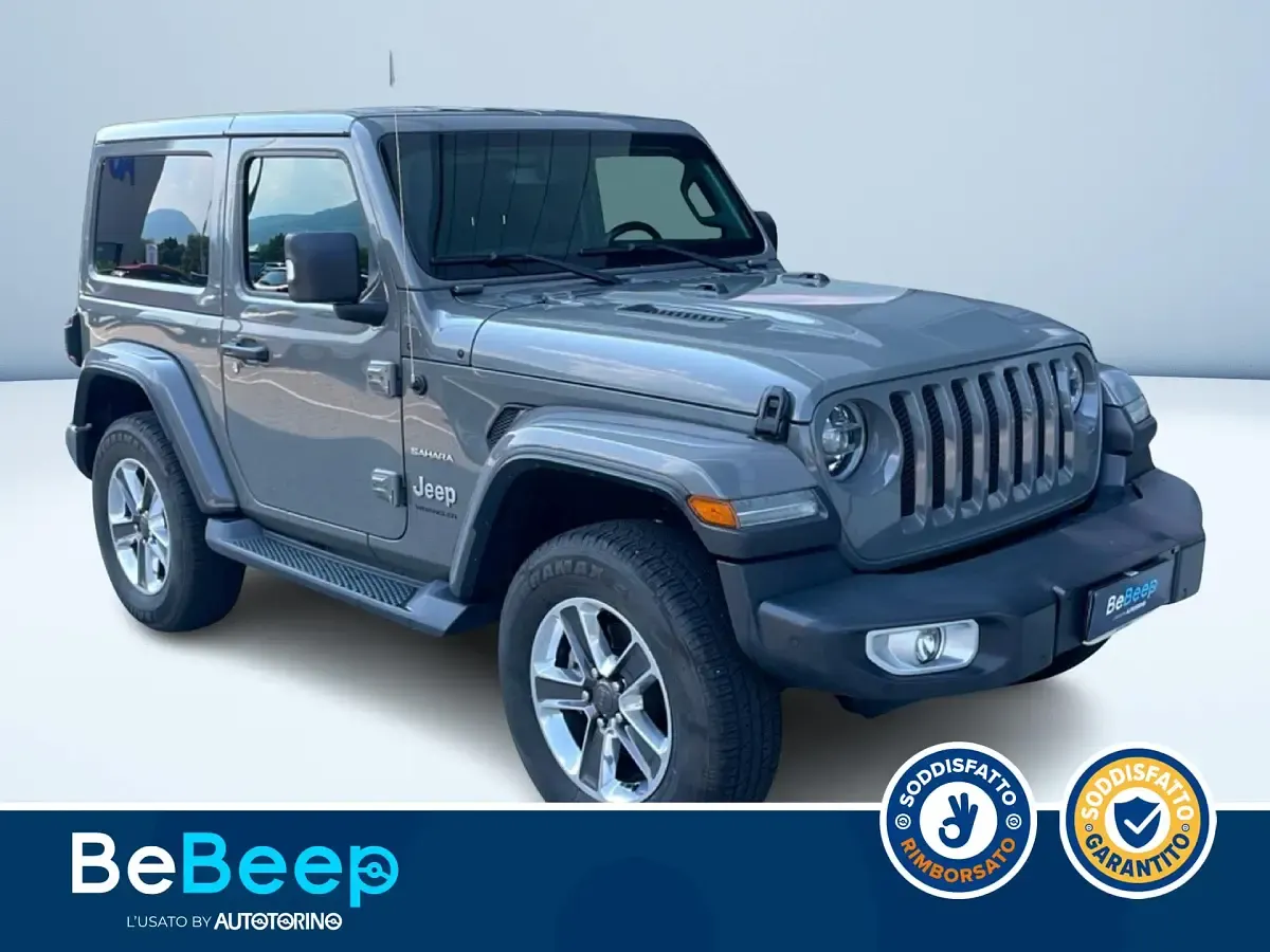 Usata Jeep Wrangler Sahara 200 CV (147 kW) 2020 Grigio scuro metallizzato SUV