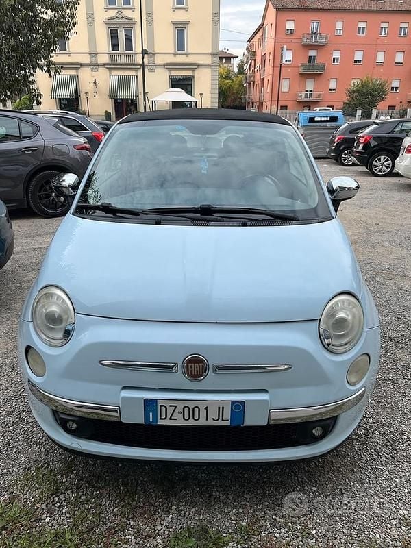 Usata Fiat 500 2009 Blu Cabrio