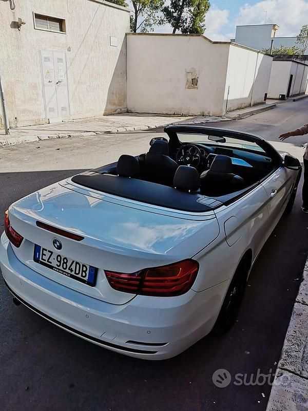 Usata BMW 420 Cabriolet 184 CV (135 kW) 2014 Bianco Cabrio