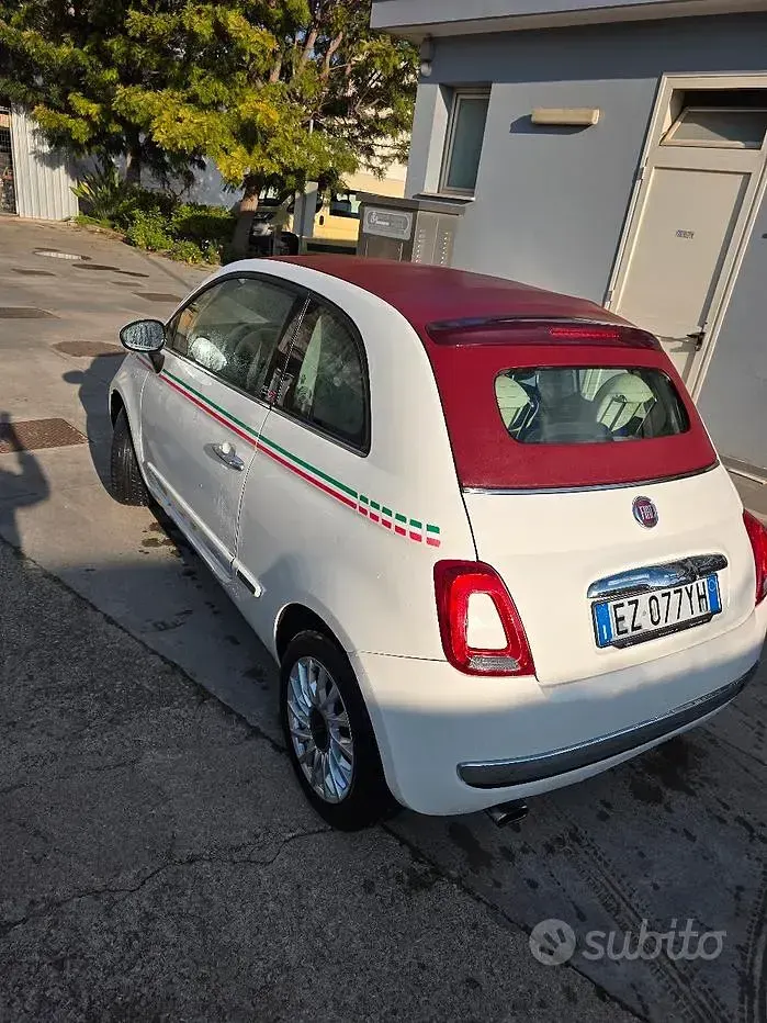 Usata Fiat 500C 95 CV (69 kW) 2015 Bianco Cabrio