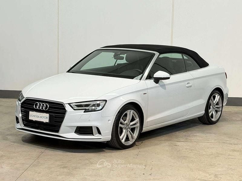 Usata Audi A3 Cabriolet S-Line 150 CV (110 kW) 2019 Bianco Cabrio