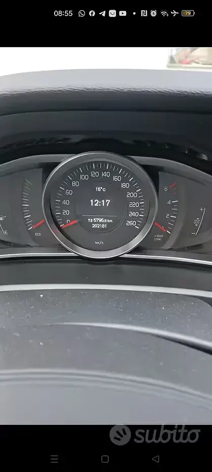 Usata Volvo V40 115 CV (84 kW) 2013 Grigio Berlina