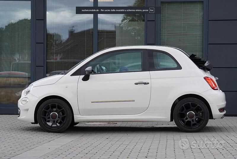 Usata Fiat 500C S 69 CV (50 kW) 2018 Bianco Cabrio