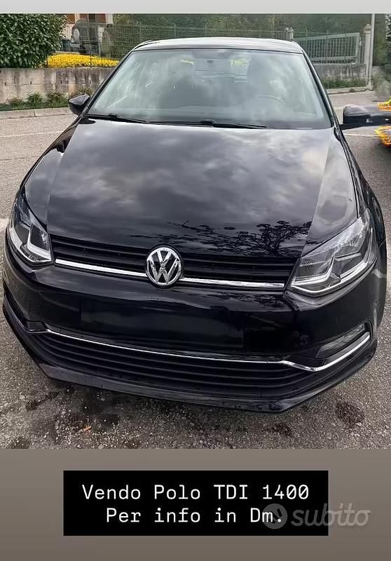 Usata VW Polo 90 CV (66 kW) 2016 Nero Utilitaria