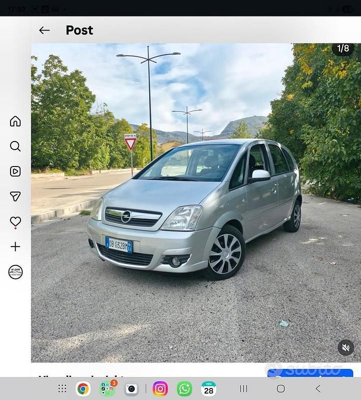 Usata Opel Meriva 75 CV (55 kW) 2007 Monovolume